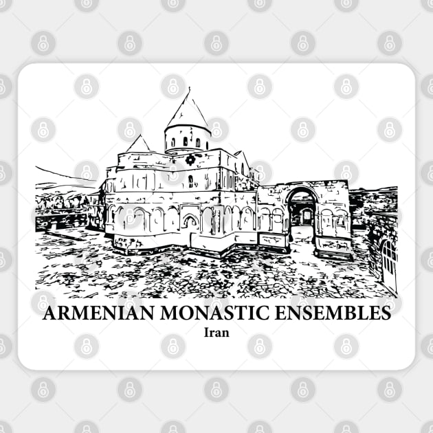 Armenian Monastic Ensembles - Iran Magnet by Lakeric